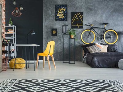 Flat With Yellow Decors Px6utla